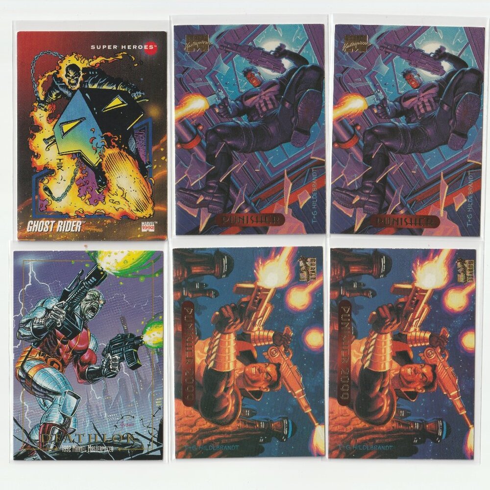 PUNISHER GHOST RIDER DEATHLOK Vintage 1992-94 Marvel Lot --3FOR$25--